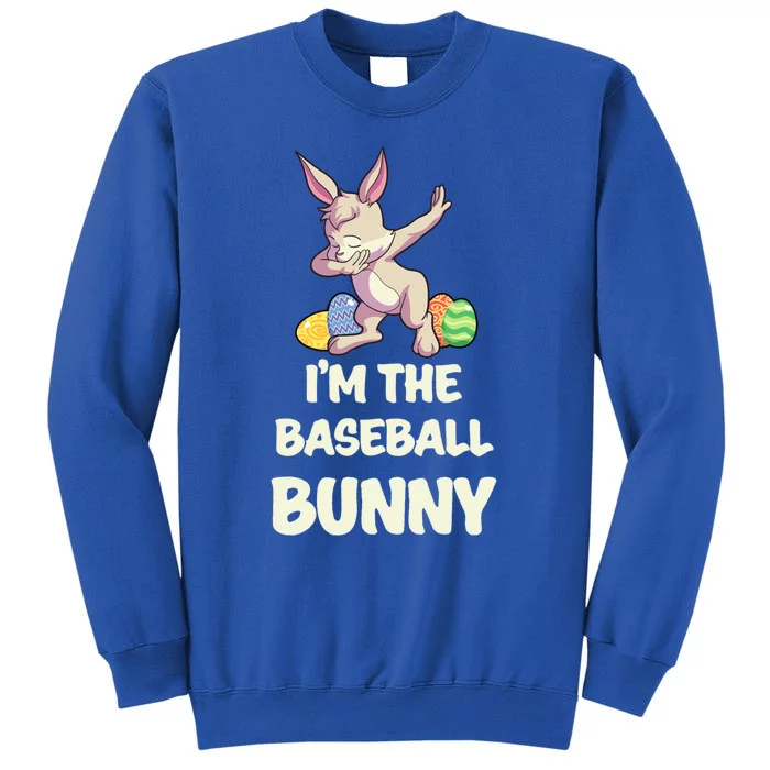 Baseball Bunny Matching Family Group Easter Party Gift Tall Sweatshirt