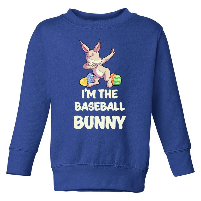 Baseball Bunny Matching Family Group Easter Party Gift Toddler Sweatshirt