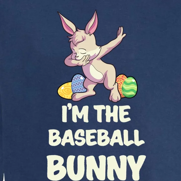 Baseball Bunny Matching Family Group Easter Party Gift Garment-Dyed Sweatshirt