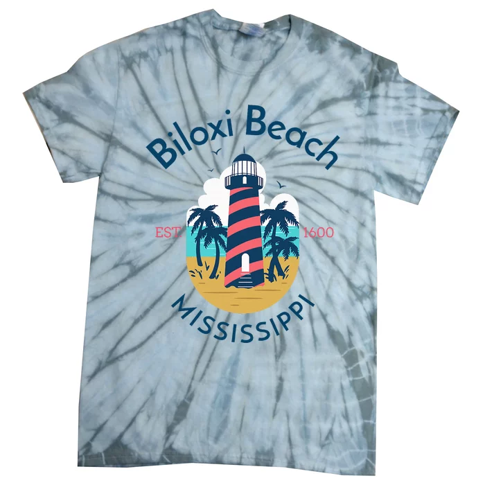 Biloxi Beach Mississippi Tie-Dye T-Shirt