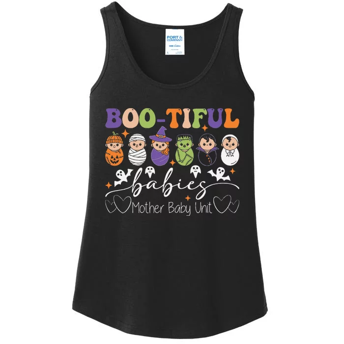 Bootiful Babies Mother Baby Nurse Halloween Postpartum Nurse Gift Ladies Essential Tank