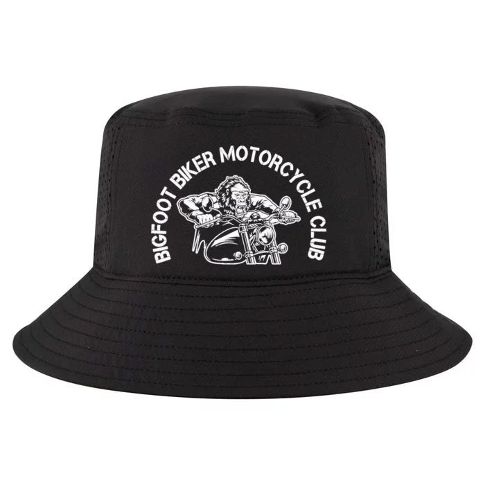 Bigfoot Biker Motorcycle Squatchy Sasquatch Cool Comfort Performance Bucket Hat