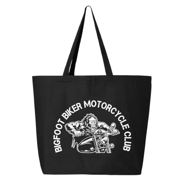 Bigfoot Biker Motorcycle Squatchy Sasquatch 25L Jumbo Tote