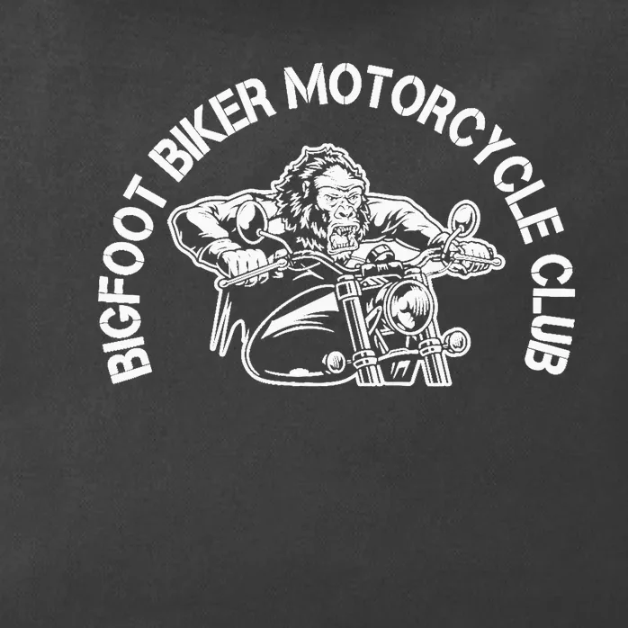 Bigfoot Biker Motorcycle Squatchy Sasquatch Zip Tote Bag