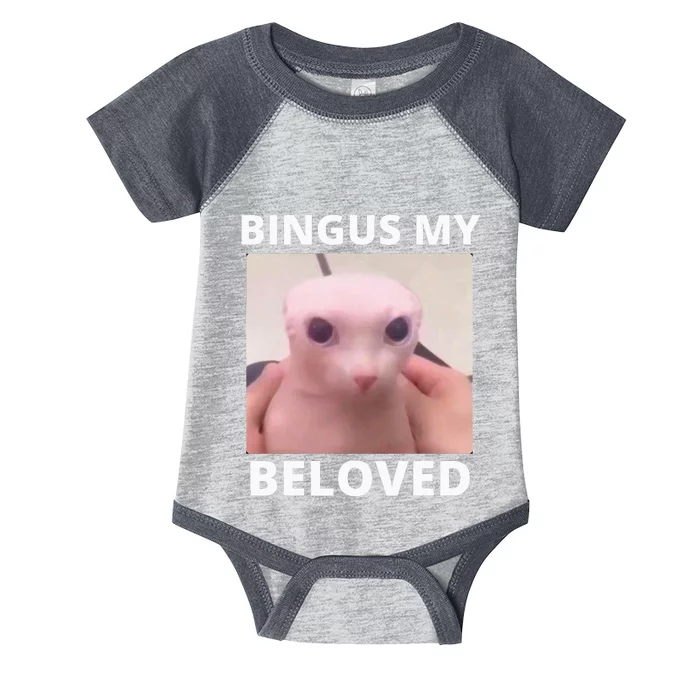 Bald Bingus My Beloved Hairless Sphinx Cat Infant Baby Jersey Bodysuit