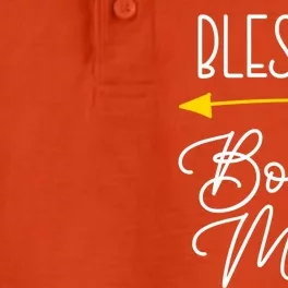 Blessed Bonus Mom Cute Cool Great Gift Dry Zone Grid Performance Polo