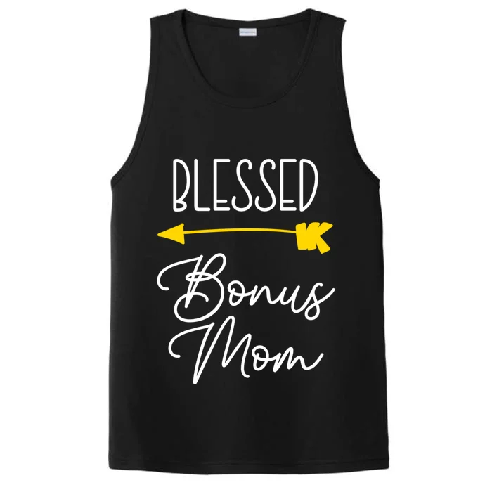 Blessed Bonus Mom Cute Cool Great Gift Performance Tank