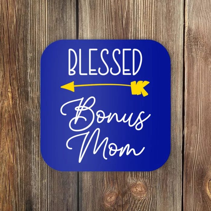 Blessed Bonus Mom Cute Cool Great Gift Coaster