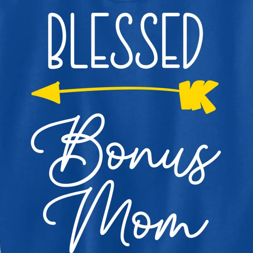 Blessed Bonus Mom Cute Cool Great Gift Kids Sweatshirt