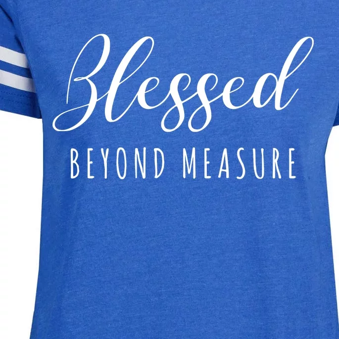 Blessed Beyond Measure Enza Ladies Jersey Football T-Shirt