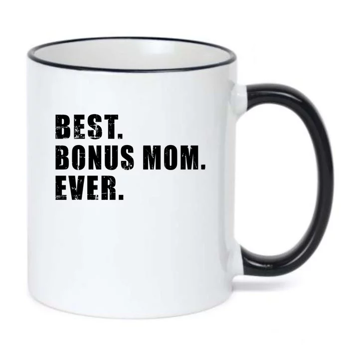 Best Bonus Mom Ever Cute Gift Black Color Changing Mug