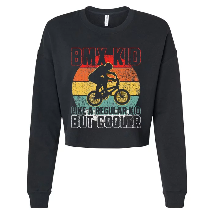 Bmx Cropped Pullover Crew