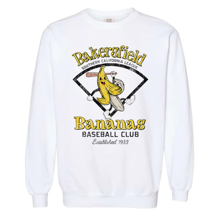 Bakersfield Bananas Minor League Retro Baseball Team Garment-Dyed Sweatshirt