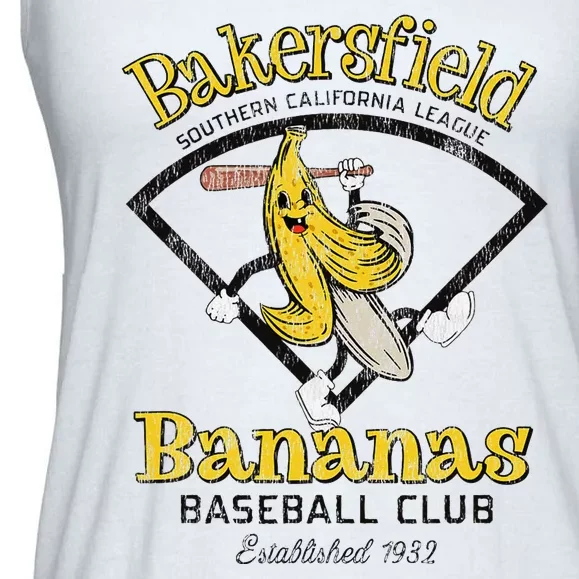 Bakersfield Bananas Minor League Retro Baseball Team Ladies Essential Flowy Tank