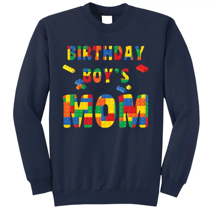 Building Block Mom Of Birthday Boy Tall Sweatshirt