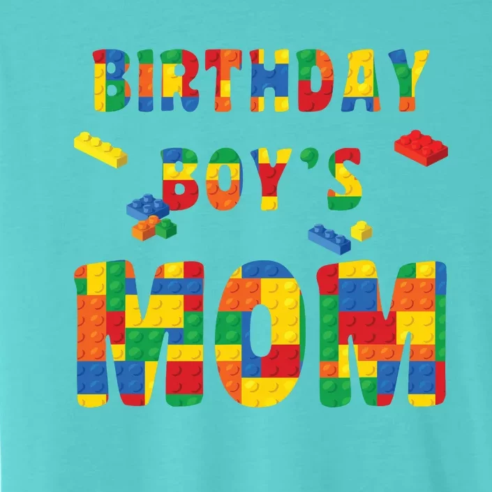 Building Block Mom Of Birthday Boy ChromaSoft Performance T-Shirt