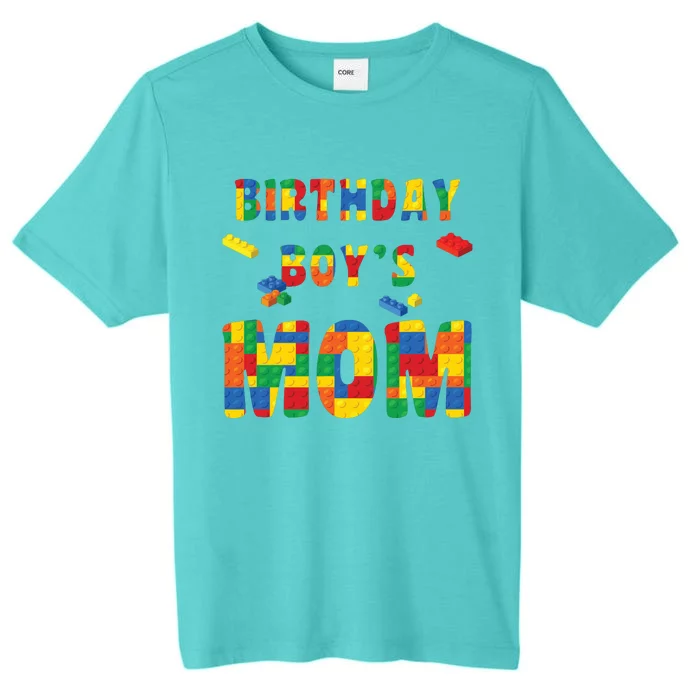 Building Block Mom Of Birthday Boy ChromaSoft Performance T-Shirt