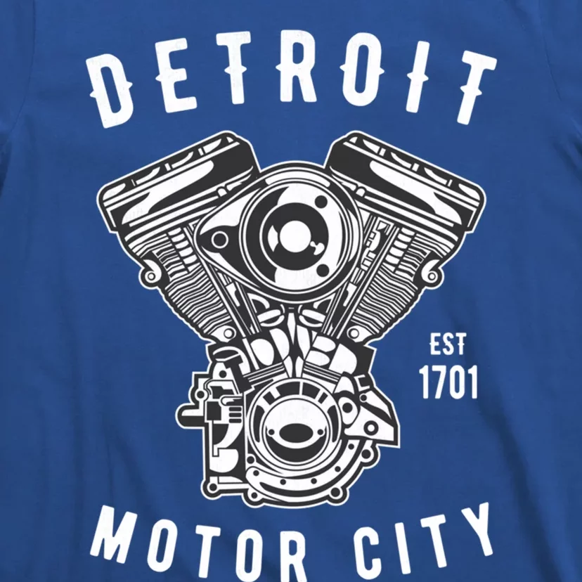 Big Block Motor City Michigan Detroit Car Lover Gift T-Shirt