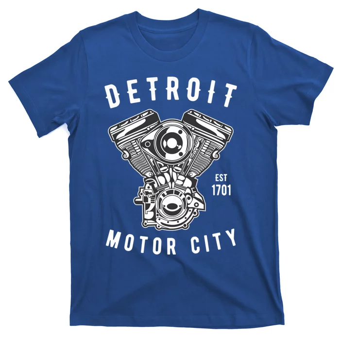 Big Block Motor City Michigan Detroit Car Lover Gift T-Shirt