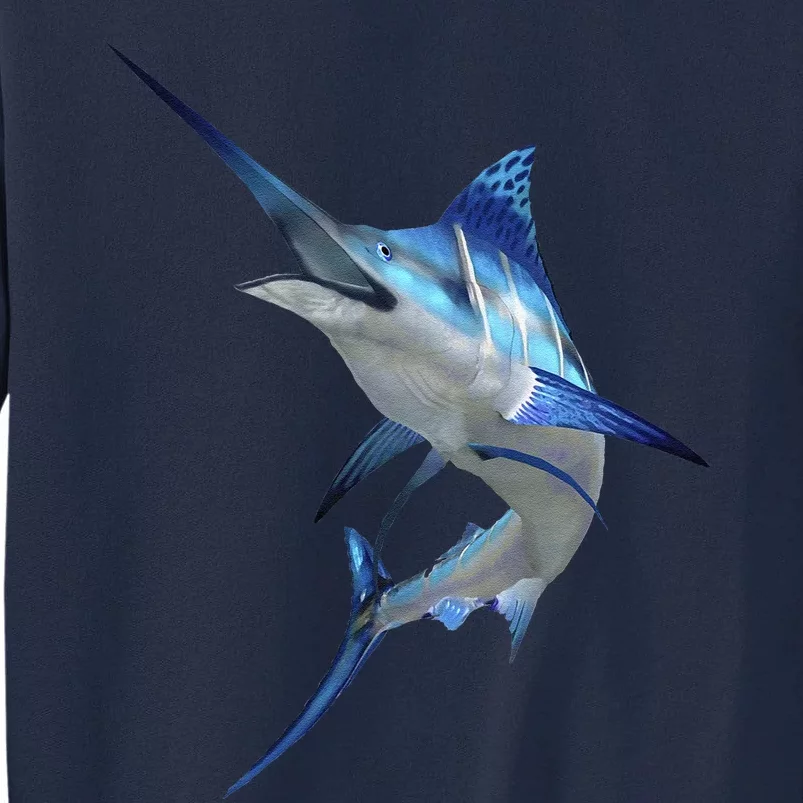 Beautiful Blue Marlin Fishing Tall Sweatshirt