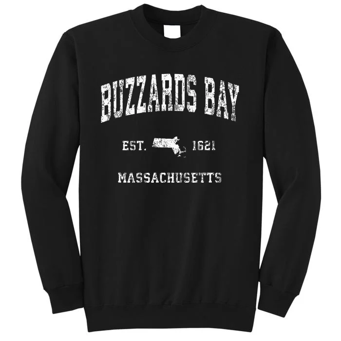 Buzzards Bay Massachusetts MA Vintage Athletic Sports Sweatshirt