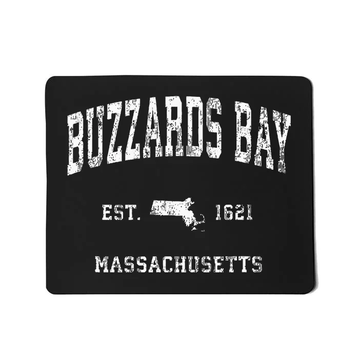 Buzzards Bay Massachusetts MA Vintage Athletic Sports Mousepad