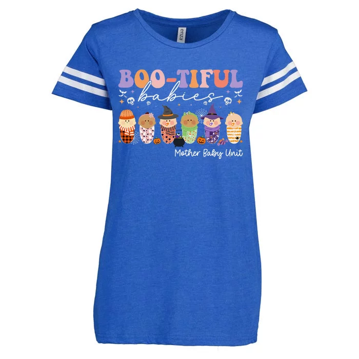 Bootiful Babies Mother Baby Unit Spooky Halloween Gift Enza Ladies Jersey Football T-Shirt