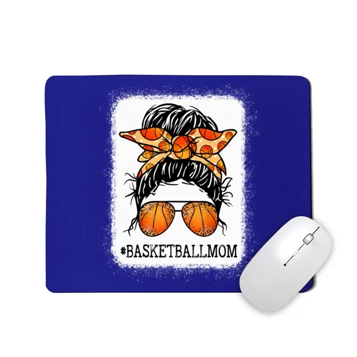 Bleached Basketball Mom Messy Bun Player Mom Mothers Day Cute Gift Mousepad