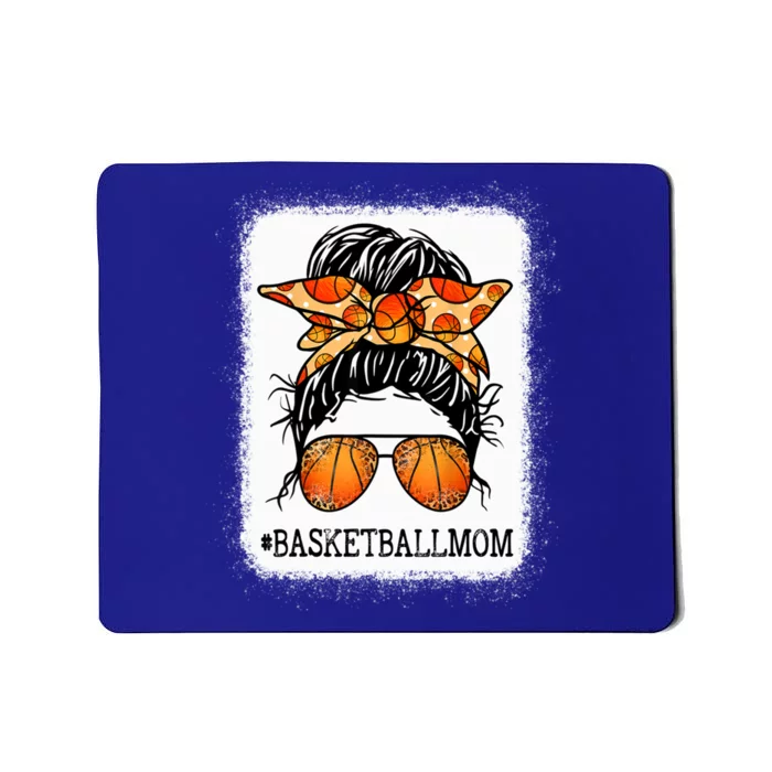 Bleached Basketball Mom Messy Bun Player Mom Mothers Day Cute Gift Mousepad