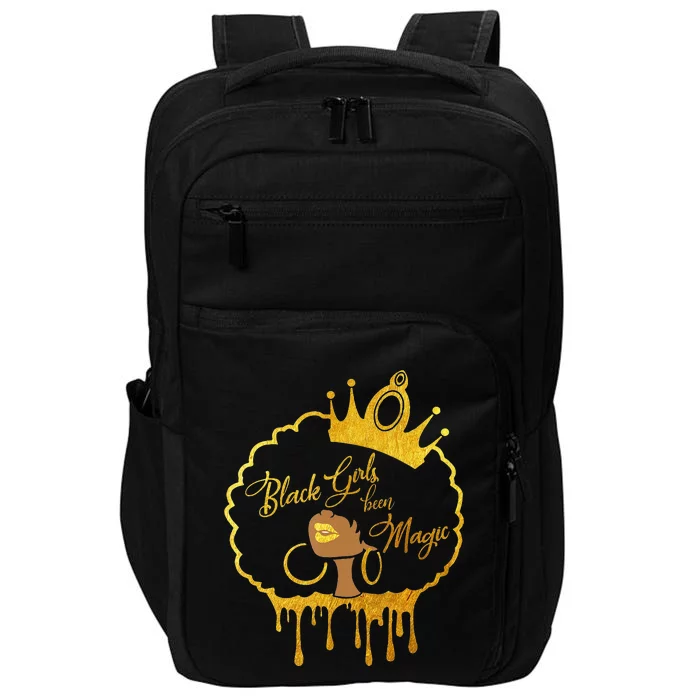 Black  Been Magic African American Queen Impact Tech Backpack