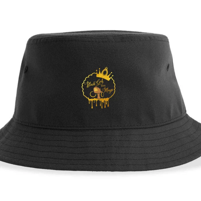 Black  Been Magic African American Queen Sustainable Bucket Hat