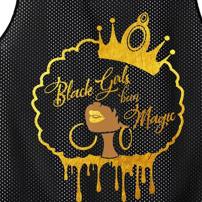 Black  Been Magic African American Queen Mesh Reversible Basketball Jersey Tank