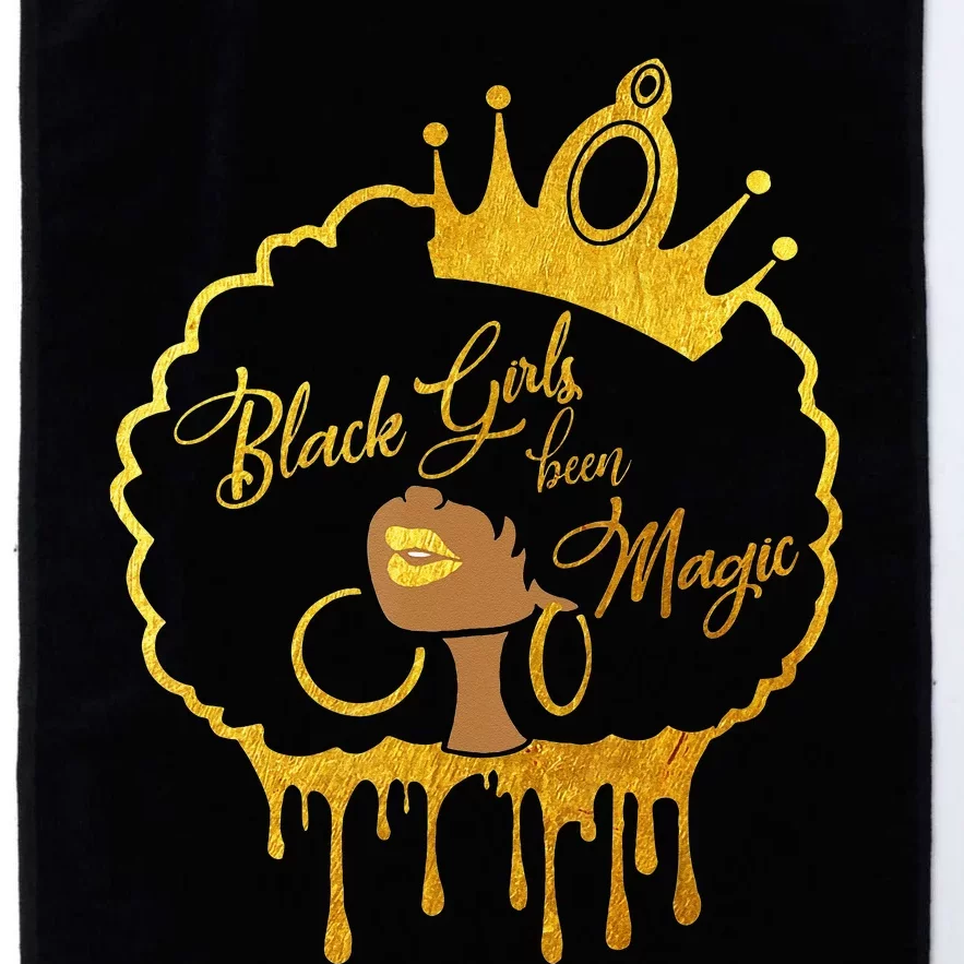 Black  Been Magic African American Queen Platinum Collection Golf Towel