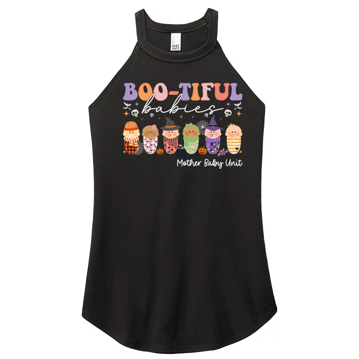 Bootiful Babies Mother Baby Unit Spooky Halloween Women’s Perfect Tri Rocker Tank