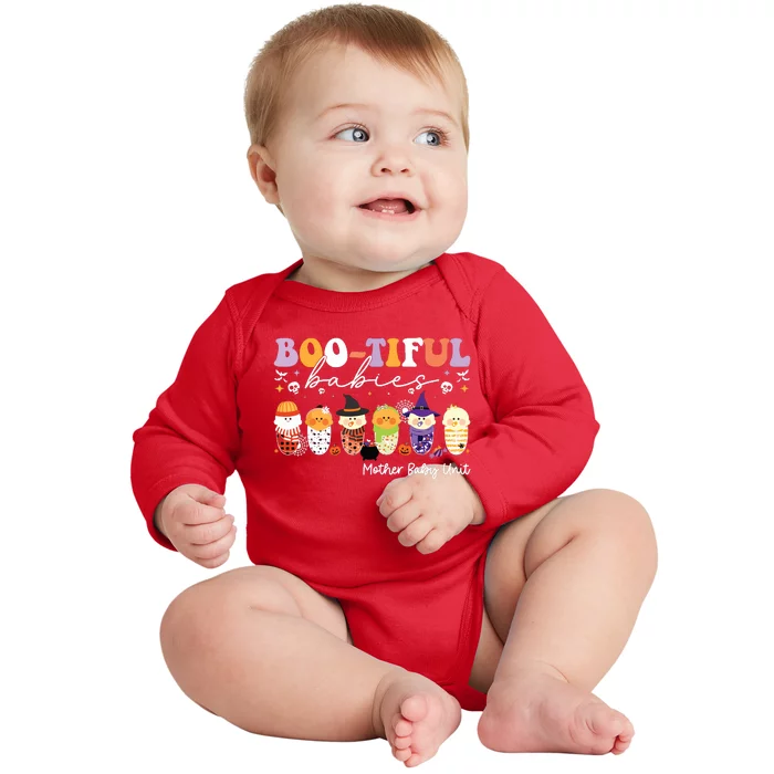 Bootiful Babies Mother Baby Unit Spooky Halloween Baby Long Sleeve Bodysuit