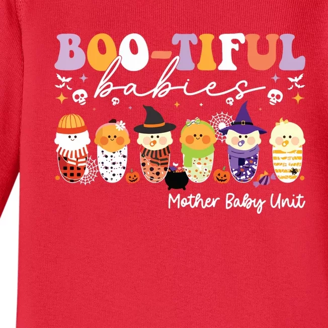 Bootiful Babies Mother Baby Unit Spooky Halloween Baby Long Sleeve Bodysuit