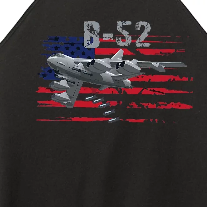 B52 Buff Military Airplane Flag Women’s Perfect Tri Rocker Tank