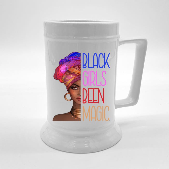 Black Been Magic African American Queen Great Gift Front & Back Beer Stein