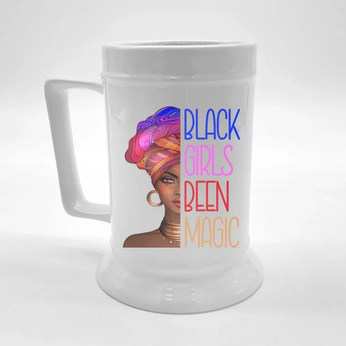 Black Been Magic African American Queen Great Gift Front & Back Beer Stein