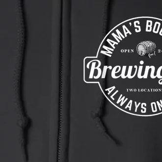 Breastfeeding Brewery Mamas Boobery New Mom Brewing Full Zip Hoodie