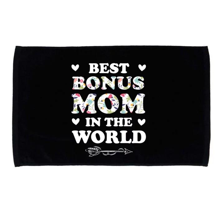 Best Bonus Mom In The World Stepmother Gift Microfiber Hand Towel