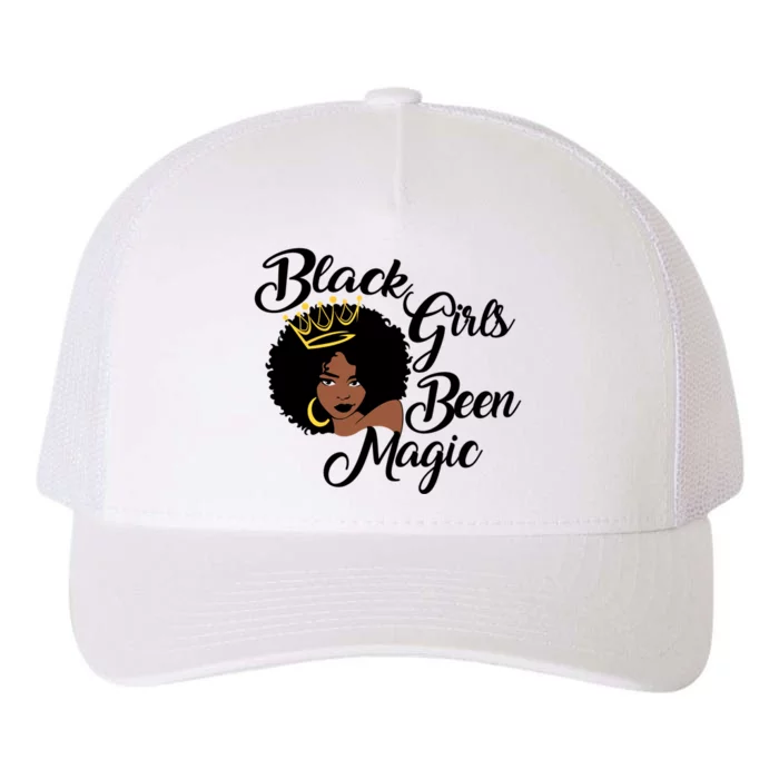 Black Been Magic Melanin Black History Gift Yupoong Adult 5-Panel Trucker Hat