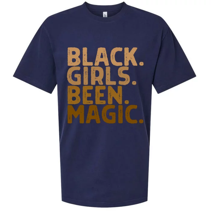 Black Been Magic Melanin Magic Black History Gift Funny Gift Sueded Cloud Jersey T-Shirt