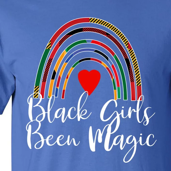 Black Been Magic Rainbow African Kente Great Gift Tall T-Shirt