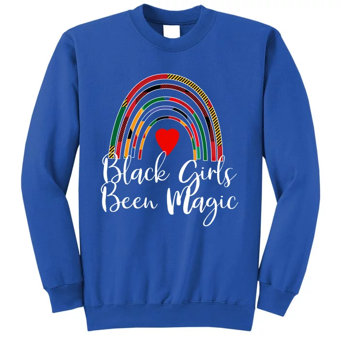 Black Been Magic Rainbow African Kente Great Gift Tall Sweatshirt