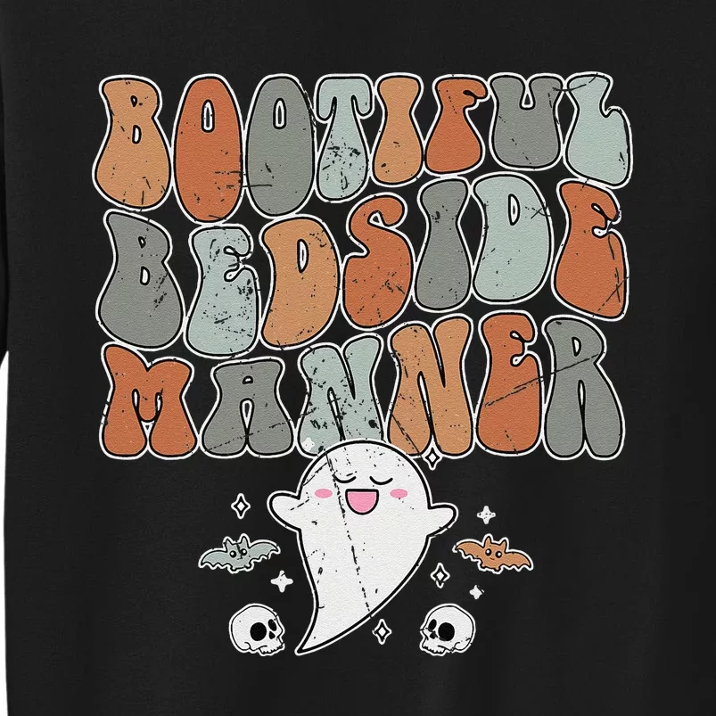 Bootiful Bedside Manner Groovy Retro Halloween Sweatshirt