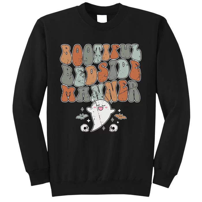 Bootiful Bedside Manner Groovy Retro Halloween Sweatshirt