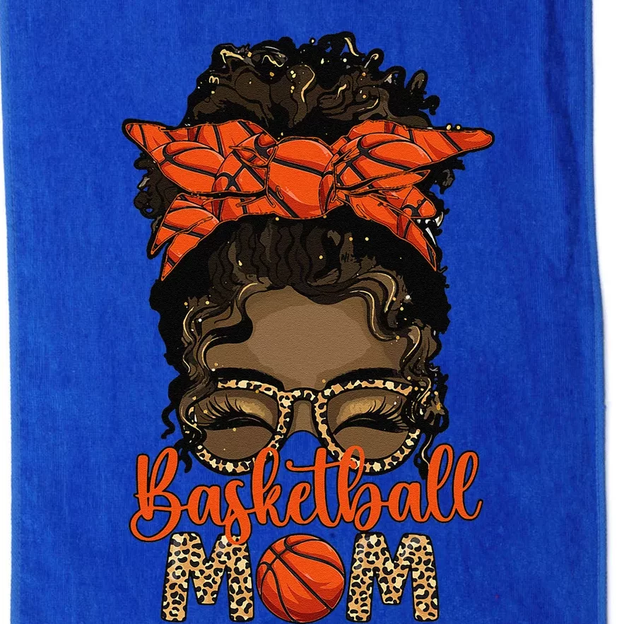 Black Basketball Mom Melanin Mother Of A Basketball Player Platinum Collection Golf Towel