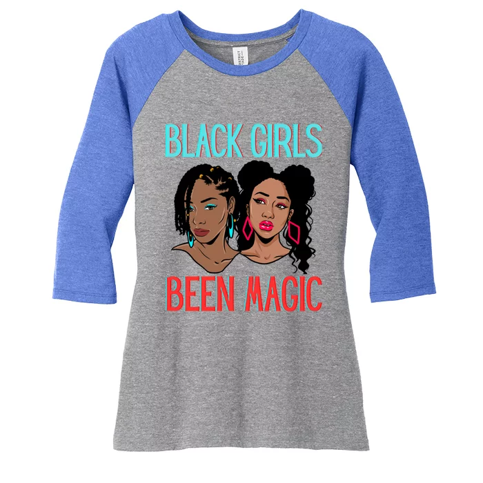 Black Been Magic Melanin Queen Sista Black Magic Gift Women's Tri-Blend 3/4-Sleeve Raglan Shirt