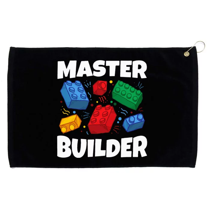 Blocks Brick Master Builder Grommeted Golf Towel